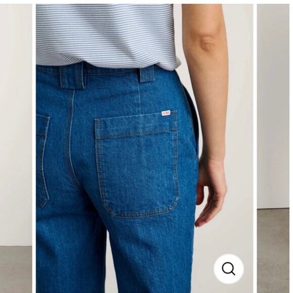 NWT Alex Mill Womens 30 Blue Houston Pants Mom Jeans Indigo Denim Solid Basic - Picture 2 of 11
